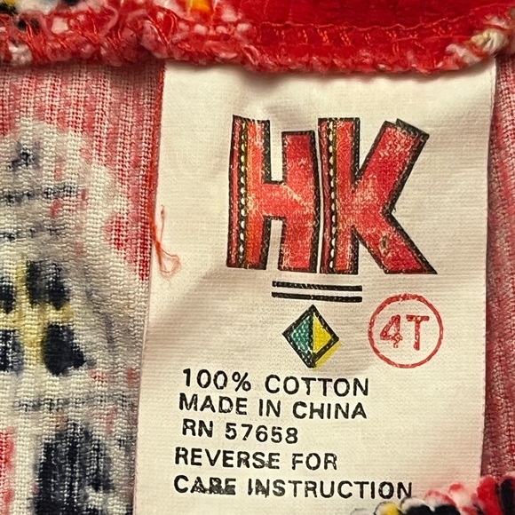 Vintage Happy Kids Overalls Red Corduroy Scotty Dogs 4T - Picture 3 of 6